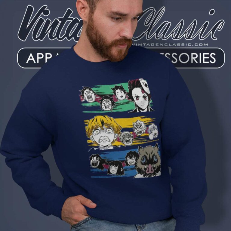 Demon Slayer Trio Anime Sweatshirt Demon Slayer Trio Anime Sweatshirt