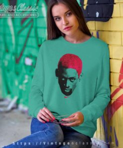 Dennis Rodman Big Head Shirt Rare Nike Sweetshirt