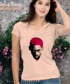Dennis Rodman Big Head Shirt Rare Nike Vneck