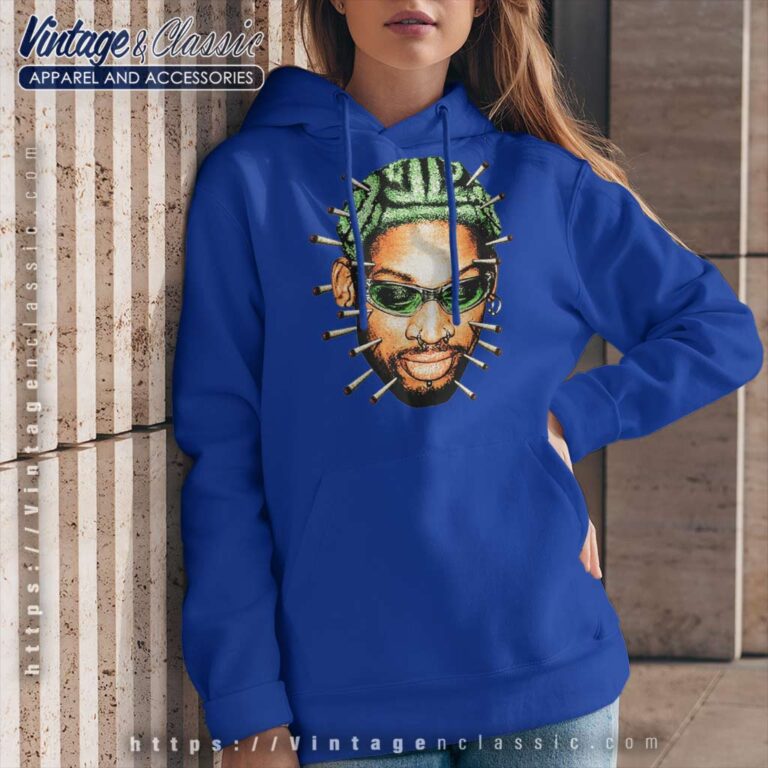 Dennis Rodman Bigface Weedman Graphic Hoodie Dennis Rodman Bigface Weedman Graphic Hoodie