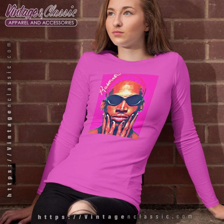 Dennis Rodman Graphic Art Long Sleeve Tee Dennis Rodman Graphic Art Long Sleeve Tee