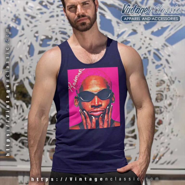 Dennis Rodman Graphic Art Tank Top Racerback Dennis Rodman Graphic Art Tank Top Racerback