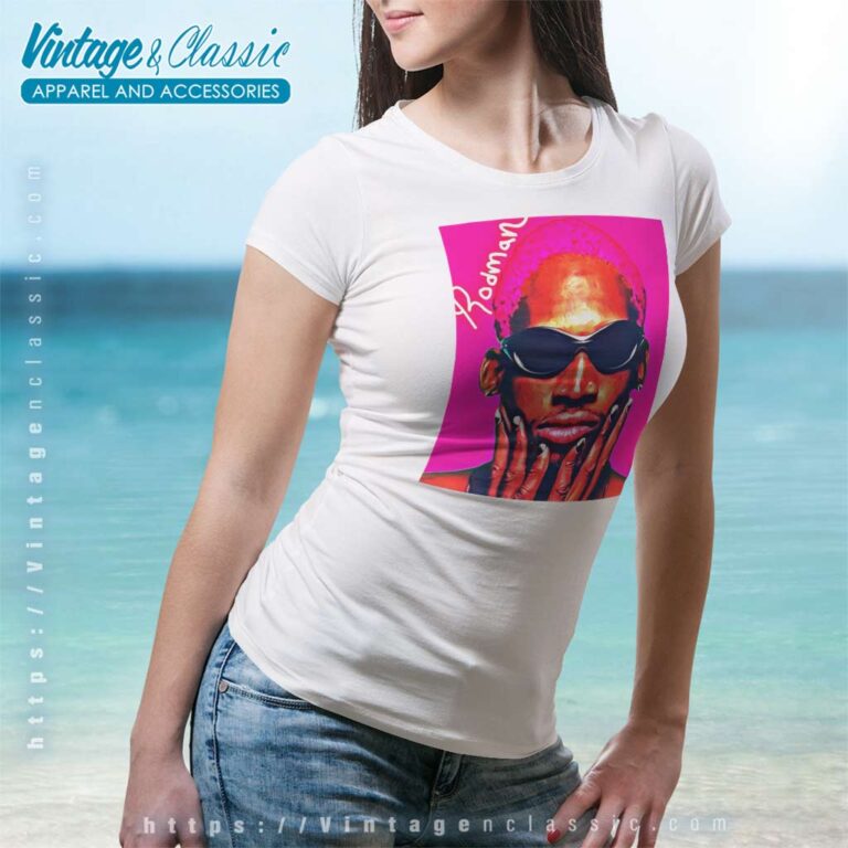 Dennis Rodman Graphic Art Women TShirt Dennis Rodman Graphic Art Women TShirt