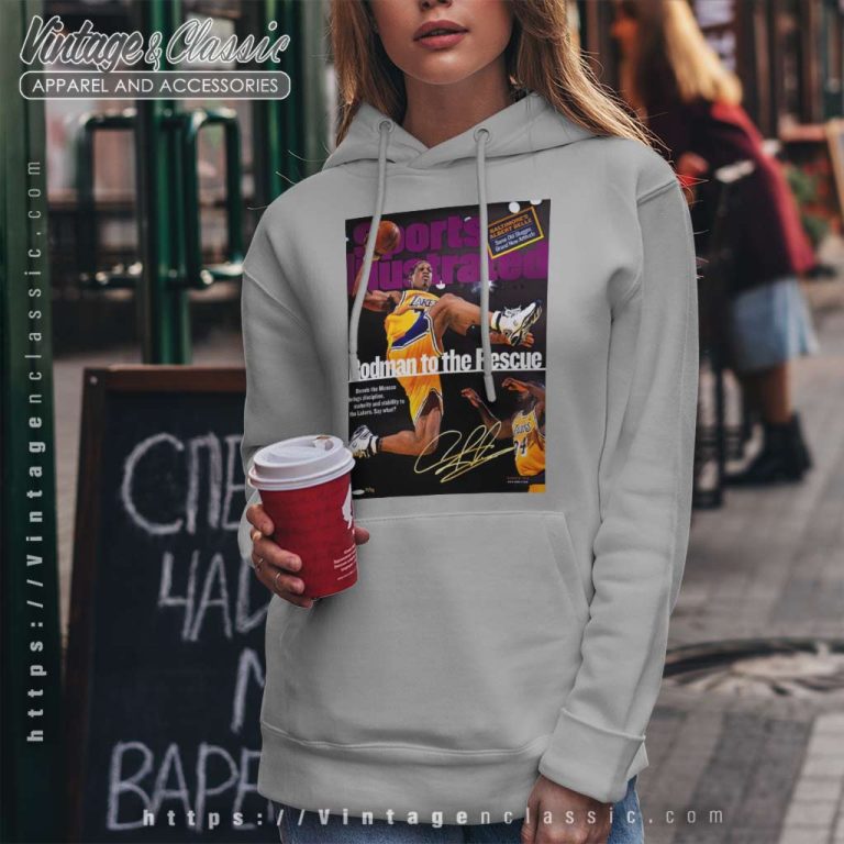 Dennis Rodman Illustrated Cover Los Angeles Lakers Poster Hoodie Dennis Rodman Illustrated Cover Los Angeles Lakers Poster Hoodie
