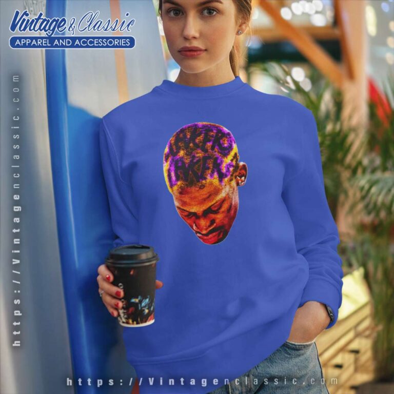 Dennis Rodman Lakers Hairstyles Sweatshirt Dennis Rodman Lakers Hairstyles Sweatshirt