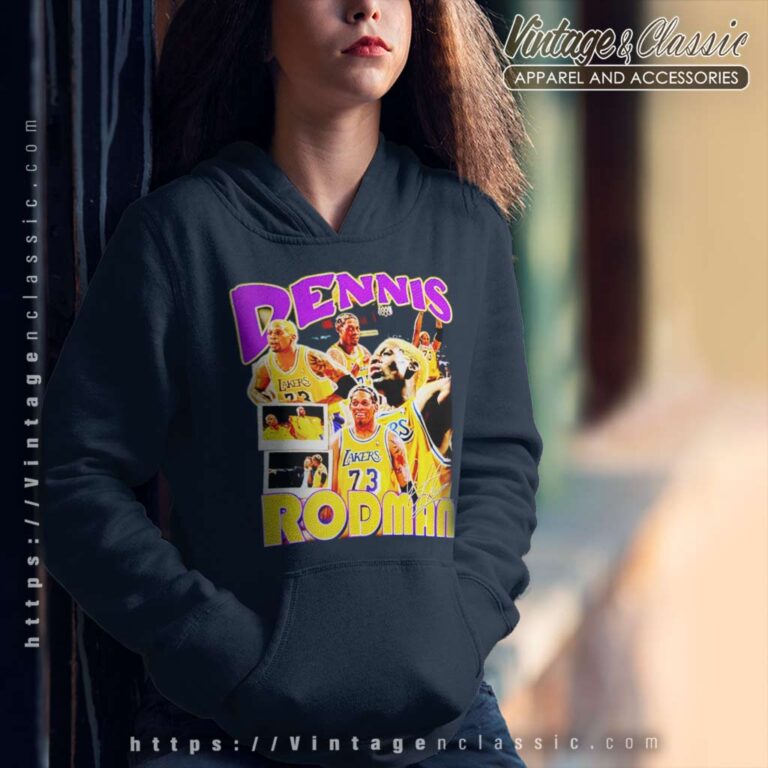 Dennis Rodman Lakers Signature Hoodie Dennis Rodman Lakers Signature Hoodie