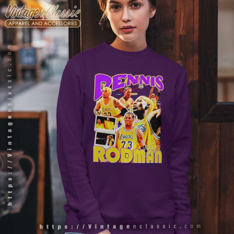 Dennis Rodman Lakers Signature Sweatshirt Dennis Rodman Lakers Signature Sweatshirt