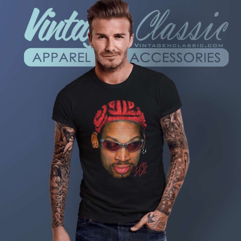 Dennis Rodman T shirt Rare Black Homage T Shirt Dennis Rodman T shirt Rare Black Homage T Shirt
