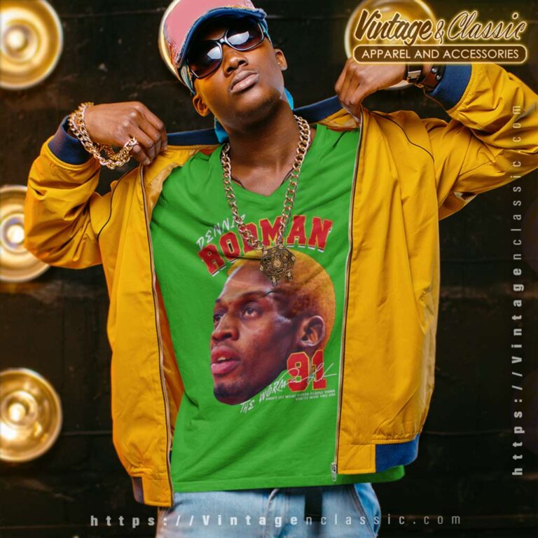 Dennis Rodman The Worm 91 Chicago Bulls Nba Basketball V Neck TShirt Dennis Rodman The Worm 91 Chicago Bulls Nba Basketball V Neck TShirt