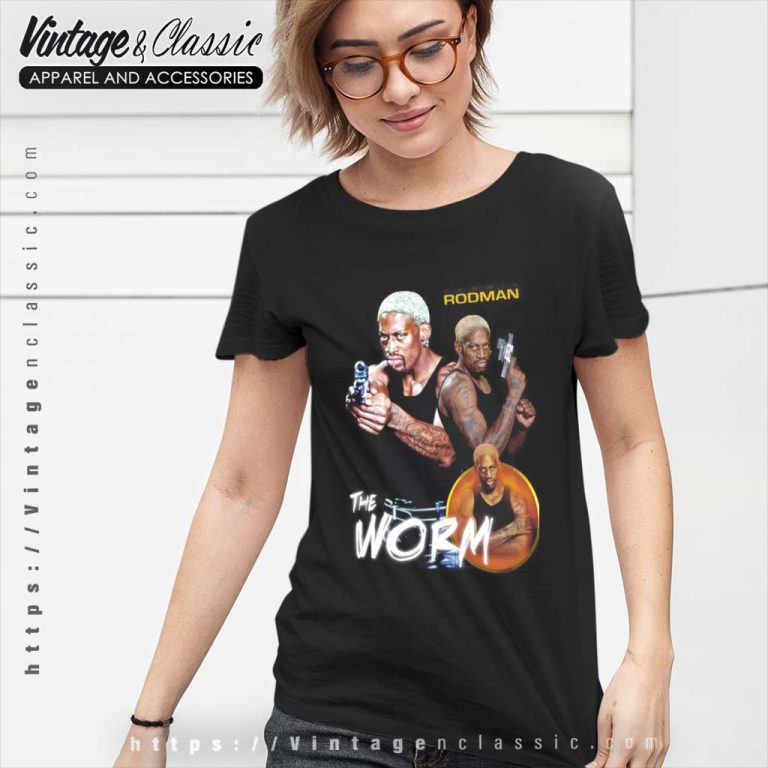 Dennis Rodman The Worm Fan Art Women TShirt Dennis Rodman The Worm Fan Art Women TShirt