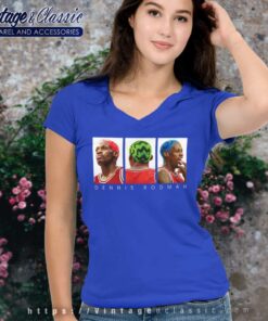 Dennis Rodman The Worm Nba Chicago Bulls V Neck TShirt