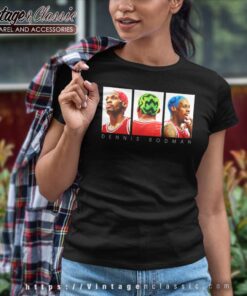 Dennis Rodman The Worm Nba Chicago Bulls Women TShirt