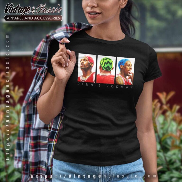 Dennis Rodman The Worm Nba Chicago Bulls Women TShirt Dennis Rodman The Worm Nba Chicago Bulls Women TShirt