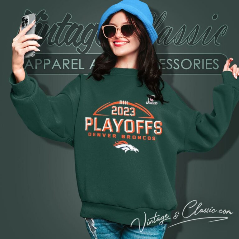 Denver Broncos 2023 2024 Nfl Playoffs Logo Sweatshirt Denver Broncos 2023 2024 Nfl Playoffs Logo Sweatshirt