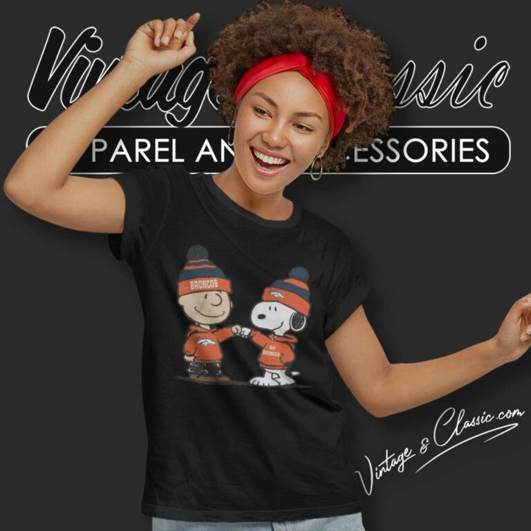 Denver Broncos Charlie Brown And Snoopy Wear Hoodie Nfl Women TShirt Denver Broncos Charlie Brown And Snoopy Wear Hoodie Nfl Women TShirt