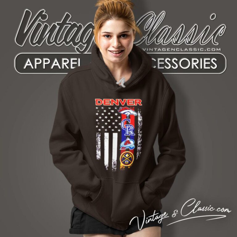 Denver Broncos Colorado Rockies Colorado Avalanche Nuggets Logo America Hoodie Denver Broncos Colorado Rockies Colorado Avalanche Nuggets Logo America Hoodie