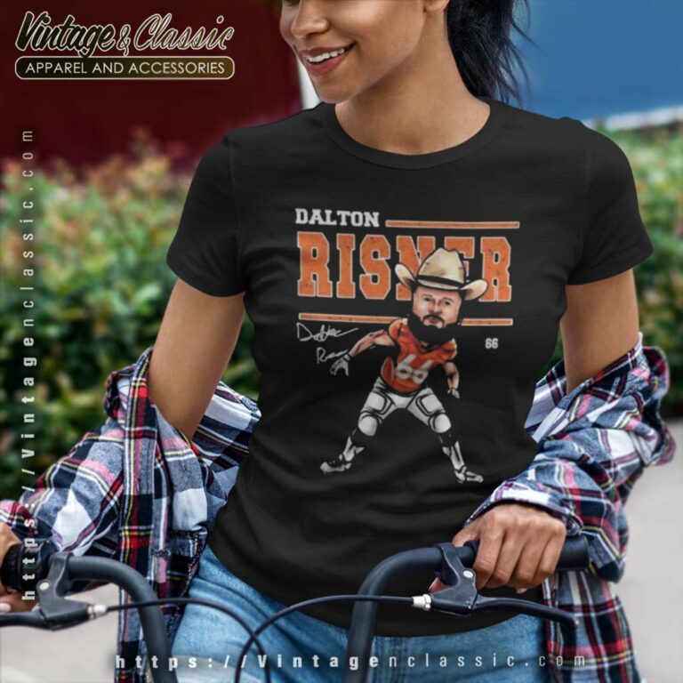 Denver Broncos Dalton Risner Signature Women TShirt Denver Broncos Dalton Risner Signature Women TShirt
