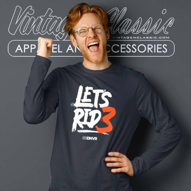 Denver Broncos Drew Lock Lets Ride Long Sleeve Tee Denver Broncos Drew Lock Lets Ride Long Sleeve Tee