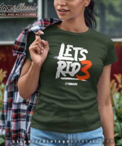 Denver Broncos Drew Lock Lets Ride Women TShirt