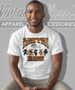Denver Broncos Grateful Dead Dancing Bears T Shirt