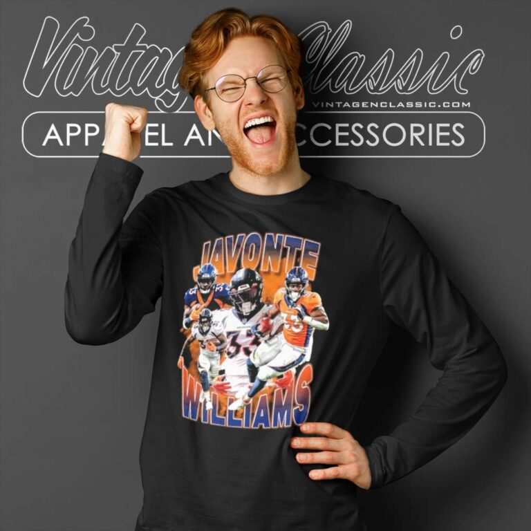 Denver Broncos Javonte Williams Long Sleeve Tee Denver Broncos Javonte Williams Long Sleeve Tee
