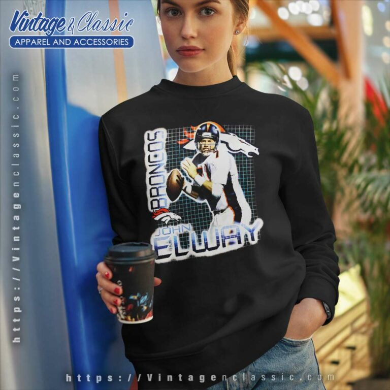 Denver Broncos John Elway Pro Player Sweatshirt Denver Broncos John Elway Pro Player Sweatshirt