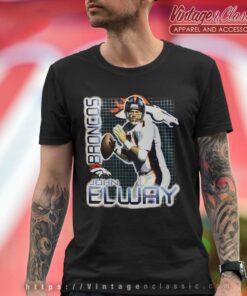 Denver Broncos John Elway Pro Player Shirt 4 Denver Broncos John Elway Pro Player T Shirt