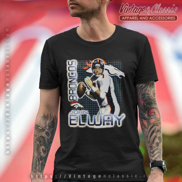 Denver Broncos John Elway Pro Player T Shirt Denver Broncos John Elway Pro Player T Shirt