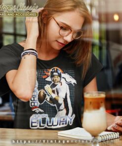 Denver Broncos John Elway Pro Player Shirt 6 Denver Broncos John Elway Pro Player Women TShirt