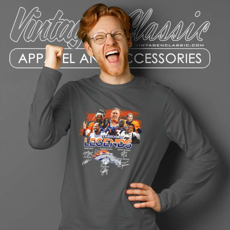 Denver Broncos Legends All Signature Long Sleeve Tee Denver Broncos Legends All Signature Long Sleeve Tee
