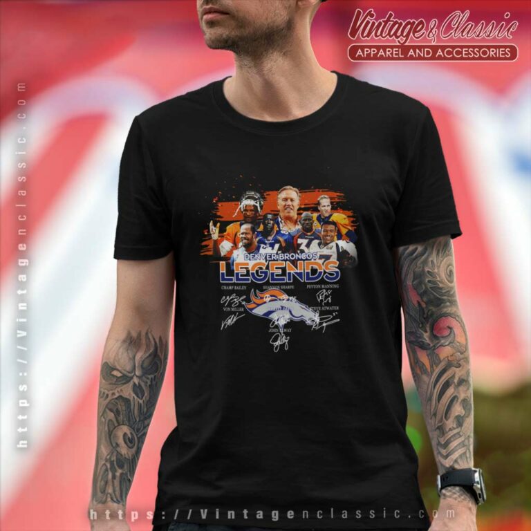 Denver Broncos Legends All Signature T Shirt Denver Broncos Legends All Signature T Shirt