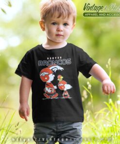 Denver Broncos Lets Play Football Together Kids T Shirt