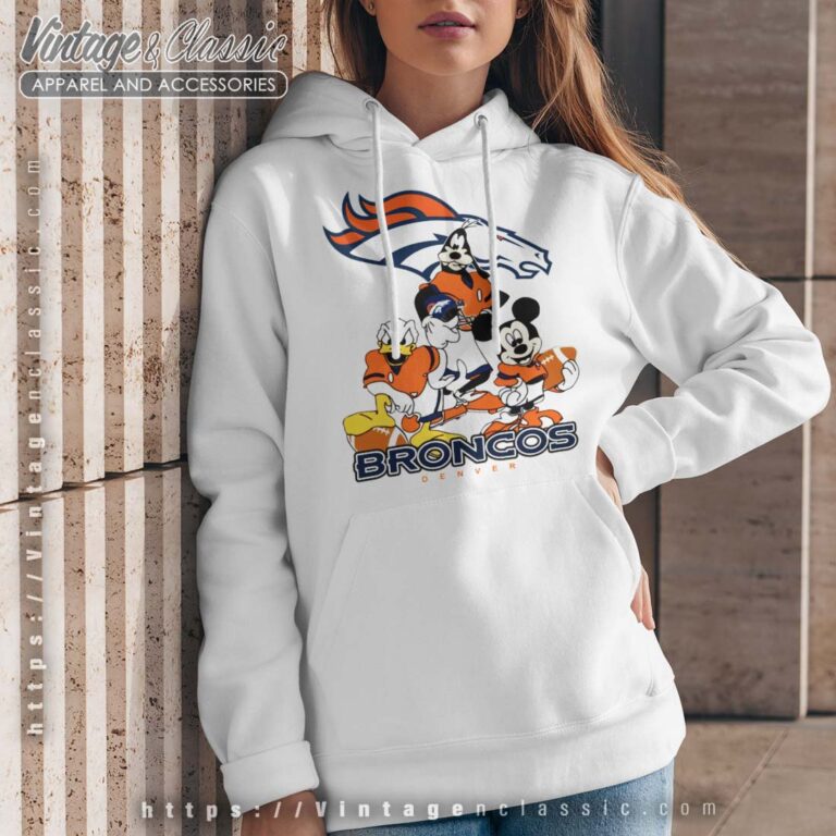 Denver Broncos Mickey Mouse Donald Duck Goofy Hoodie Denver Broncos Mickey Mouse Donald Duck Goofy Hoodie