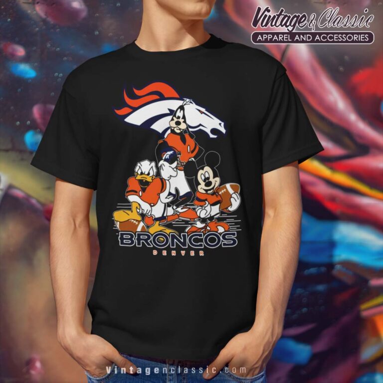 Denver Broncos Mickey Mouse Donald Duck Goofy T Shirt Denver Broncos Mickey Mouse Donald Duck Goofy T Shirt