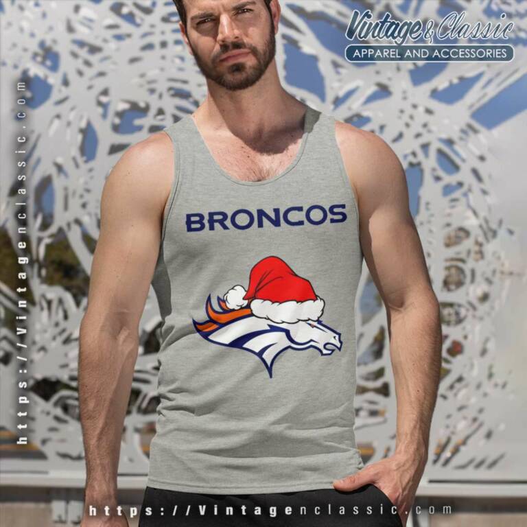 Denver Broncos Nfl Christmas Logo Tank Top Racerback Denver Broncos Nfl Christmas Logo Tank Top Racerback