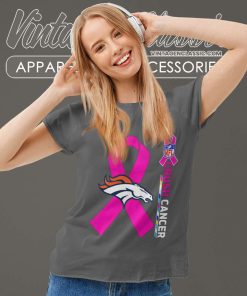 Denver Broncos Nfl Crush Cancer 2023 Women TShirt