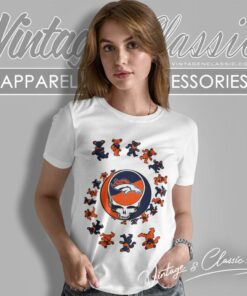 Denver Broncos Nfl Grateful Dancing Bears Women T Shirt