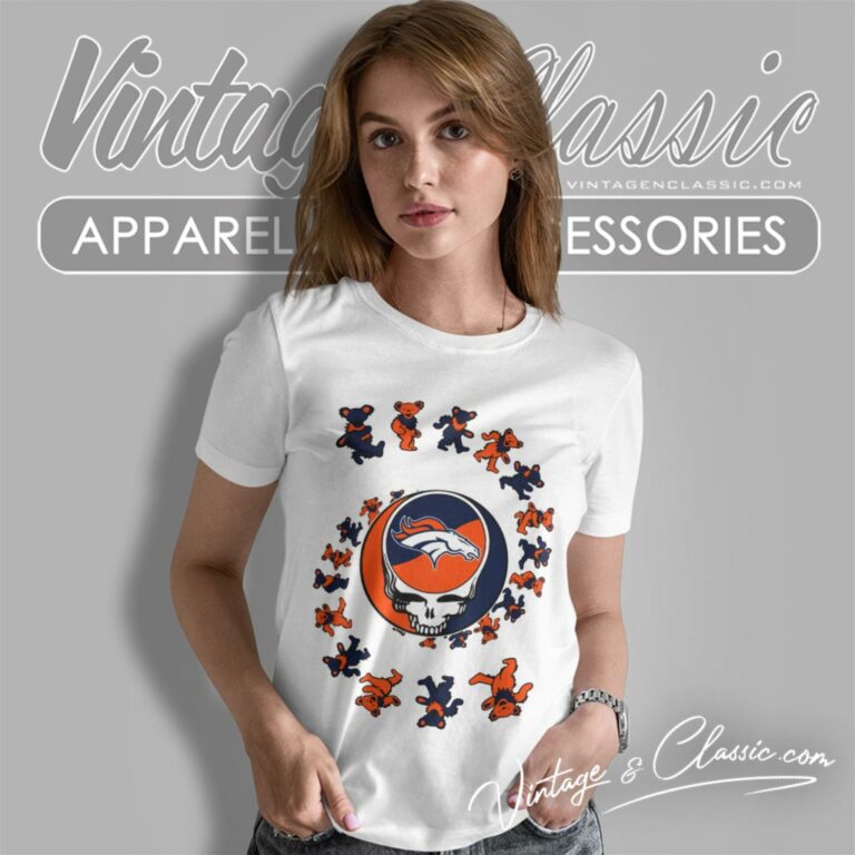 Denver Broncos Nfl Grateful Dancing Bears Women T Shirt Denver Broncos Nfl Grateful Dancing Bears Women T Shirt