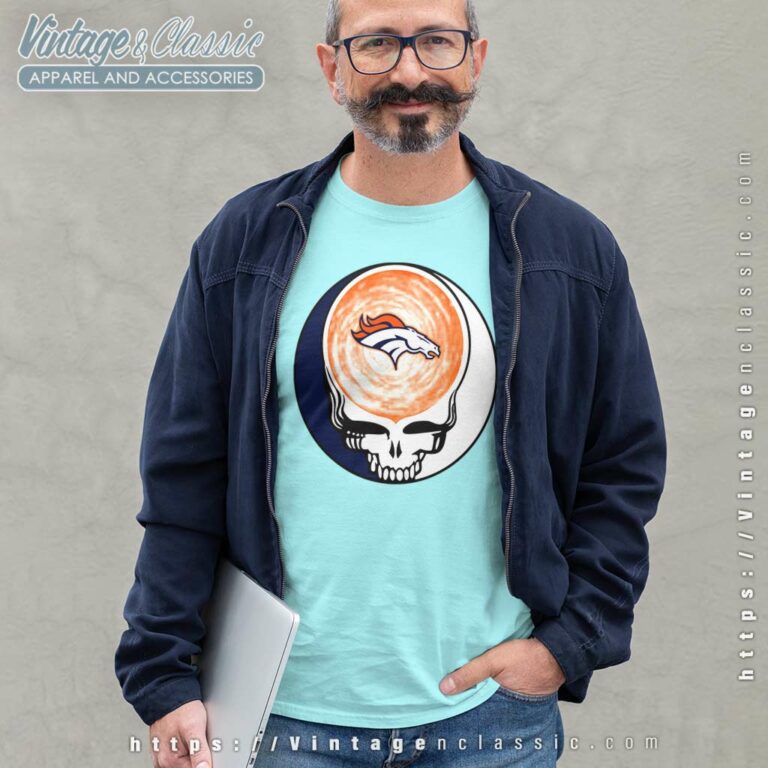 Denver Broncos Shirt Nfl Grateful Dead Logo Long Sleeve Tee Denver Broncos Shirt Nfl Grateful Dead Logo Long Sleeve Tee