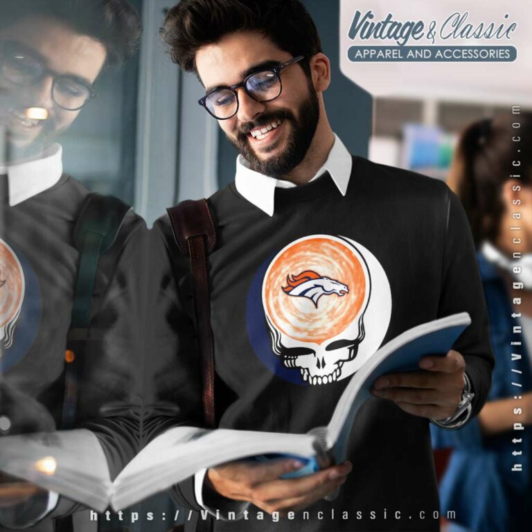 Denver Broncos Shirt Nfl Grateful Dead Logo Sweatshirt Denver Broncos Shirt Nfl Grateful Dead Logo Sweatshirt