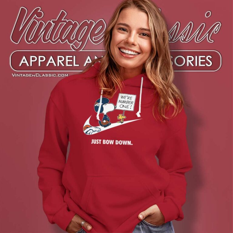 Denver Broncos Snoopy Are Number One Shirt Nike Just Bow Down Hoodie Denver Broncos Snoopy Are Number One Shirt Nike Just Bow Down Hoodie