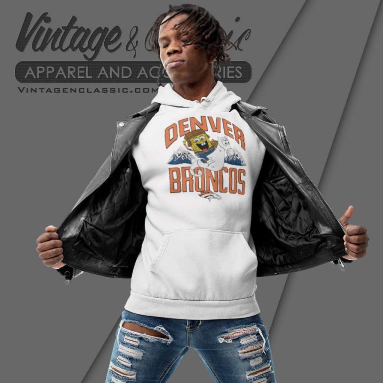 Denver Broncos Spongebob Hoodie Denver Broncos Spongebob Hoodie