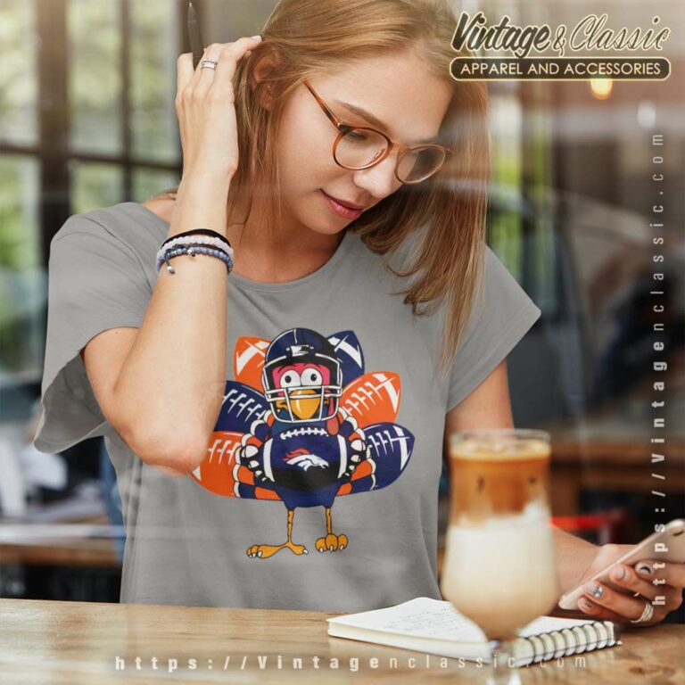 Denver Broncos Turkey Thanksgiving Women TShirt Denver Broncos Turkey Thanksgiving Women TShirt