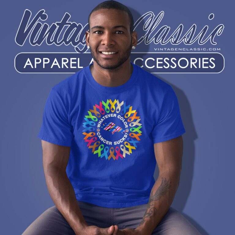 Denver Broncos Whatever Color Cancer Sucks T Shirt Denver Broncos Whatever Color Cancer Sucks T Shirt