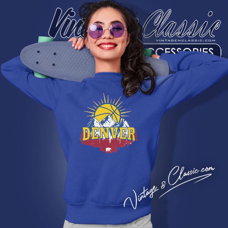 Denver Nuggets Colorado Basketball Rocky Mountain Sweatshirt Denver Nuggets Colorado Basketball Rocky Mountain Sweatshirt