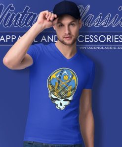 Denver Nuggets Grateful Dead Skull V Neck TShirt