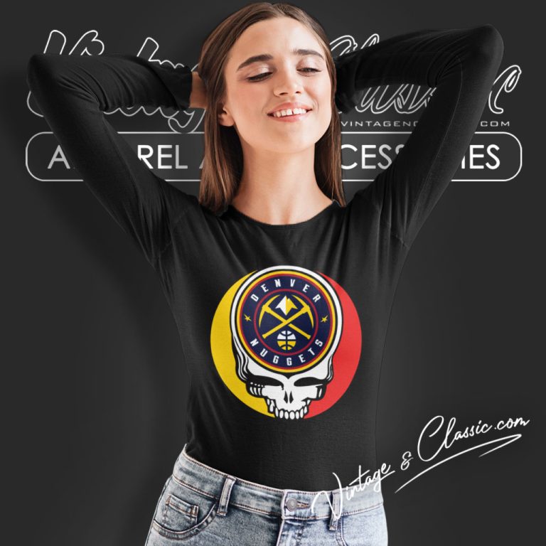 Denver Nuggets Grateful Dead Steal Your Face Long Sleeve Tee 1 Denver Nuggets Grateful Dead Steal Your Face Long Sleeve Tee 1