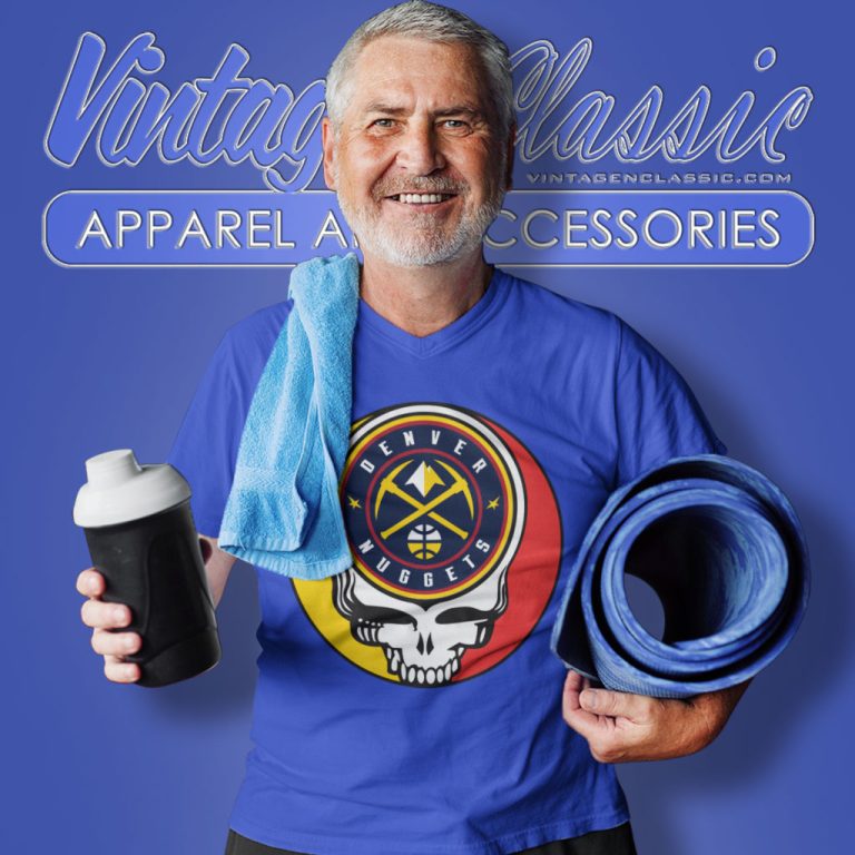 Denver Nuggets Grateful Dead Steal Your Face V Neck TShirt 1 Denver Nuggets Grateful Dead Steal Your Face V Neck TShirt 1