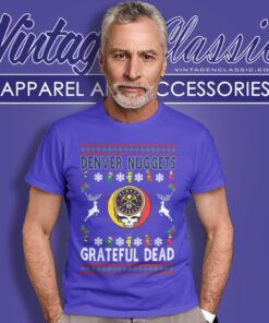 Denver Nuggets Grateful Dead Ugly Christmas T Shirt
