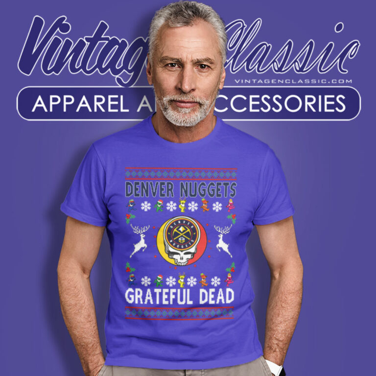 Denver Nuggets Grateful Dead Ugly Christmas T Shirt Denver Nuggets Grateful Dead Ugly Christmas T Shirt